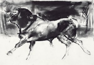 Schwarzer Stier von Mark Adlington