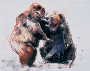 Europäische Braunbären, 2001 von Mark Adlington