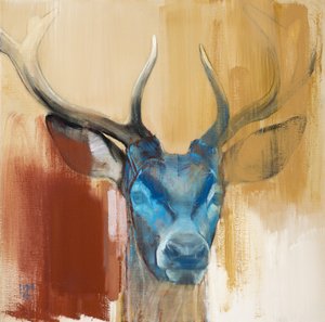 Maske (junger Hirsch) von Mark Adlington