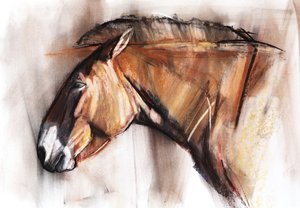Ruhendes Pferd, 2013 von Mark Adlington