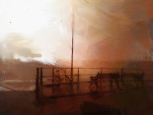 Cromer Pier nach einem Sturm