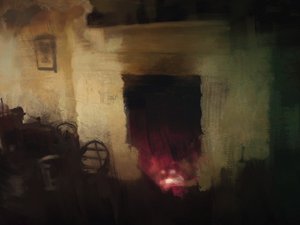 Irische Hütte Serie - Kamin