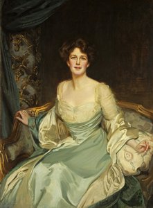 Porträt der ehrenwerten Mrs. York im Abendkleid von Mark Richard Milbanke