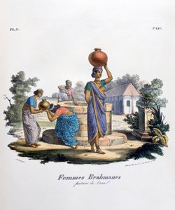 Brahmanenfrau sammelt Wasser, 1828 von Marlet et Cie