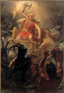 Thors Kampf mit den Riesen von Mårten Eskil Winge