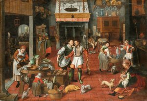 Kücheninterieur von Marten van Cleve the Elder
