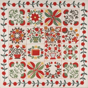 "Album Quilt", Baltimore, Maryland, ca. 1861 von Martha E. Keech