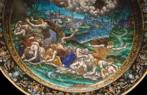 Das Massaker der Niobiden (Detail, ca. 1580) von Martial Courteys