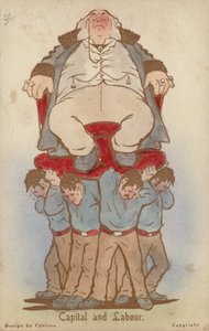 Kapital und Arbeit (Farblithographie)