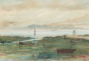 Nachmittag bei Ebbe: Broughty von Tayport