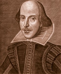 Porträt von Shakespeare, 1623 von Martin Droeshout