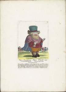 Der Zwerg Oswald von Stroblbardt, ca. 1710 von Martin Engelbrecht (attributed to)