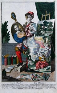 Ein Maler, ca. 1735 von Martin Engelbrecht