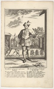 Mann mit einer Armbrust von Martin Engelbrecht