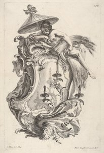 Wandleuchter, der den Sommer darstellt, aus Wand-Leuchter die 4 Jahrseiten vorstellend (ca. 1730-56) von Martin Engelbrecht