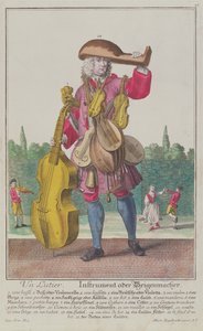 Der Instrumentenbauer, ca. 1735, veröffentlicht in Augsburg