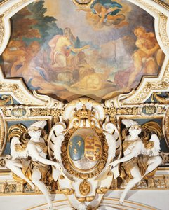 Noah und seine Familie betreten die Arche, in der Kapelle, Schloss Fontainebleau, Frankreich von Martin Fréminet