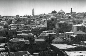 Jerusalem und Kuppel der Grabeskirche, 1937 von Martin Hurlimann