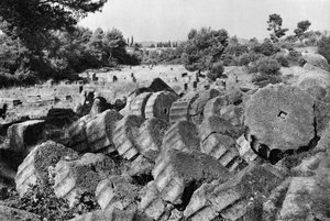 Tempel des Jupiter/Zeus, Olympia, Griechenland, 1937 von Martin Hurlimann