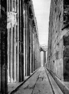 Die Nordseite des Parthenon, Athen, 1937 von Martin Hurlimann