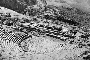 Theater und Tempel des Apollon, Delphi, Griechenland, 1937