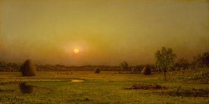 Sonnenuntergang im Sumpf, Newburyport, Massachusetts von Martin Johnson Heade