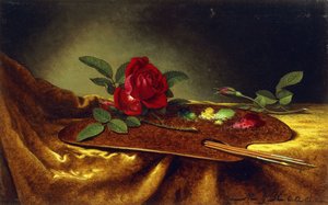 Rosen auf einer Palette, 1880er
