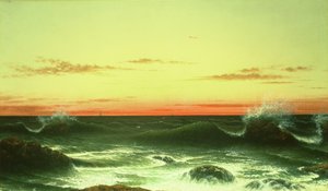 Meereslandschaft: Sonnenuntergang, 1861 von Martin Johnson Heade