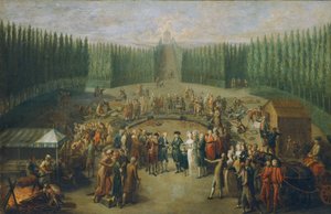 Grundsteinlegung des Tempels der Concordia in Laxenburg von Martin Knoller