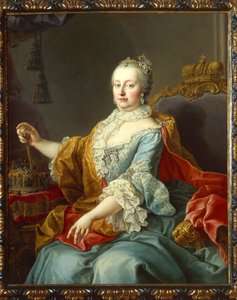Porträt von Maria Theresia Habsburg, Erzherzogin von Österreich von Martin Meytens the Younger