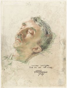 Willem Witsen auf seinem Totenbett von Martin Monnickendam