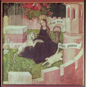 Altarbild der Dominikaner: Die mystische Jagd, ca. 1470-80