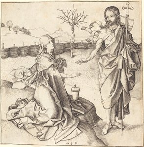 Christus erscheint Maria Magdalena von Martin Schongauer