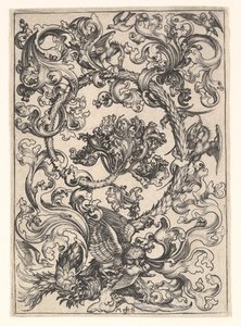 Ornament mit Eule, verspottet von Tagvögeln, ca. 1435-1491