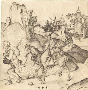 Bauernfamilie auf dem Weg zum Markt von Martin Schongauer
