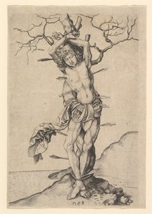 Heiliger Sebastian, ca. 1435-1491 von Martin Schongauer