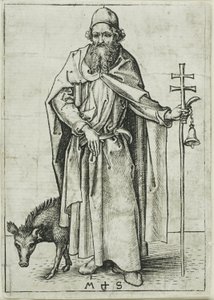 St. Antonius, aus Apostel von Martin Schongauer