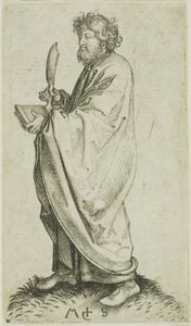 St. Bartholomäus, aus Apostel von Martin Schongauer