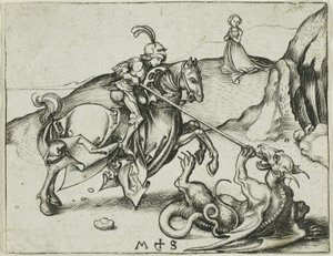 St. Georg von Martin Schongauer