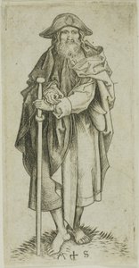 St. Jakobus der Ältere, aus Apostel von Martin Schongauer