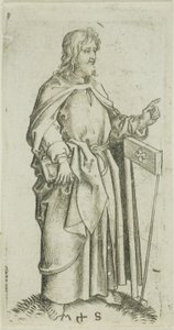 St. Judas, aus Apostel von Martin Schongauer
