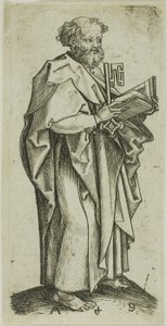 St. Peter, aus Apostel von Martin Schongauer