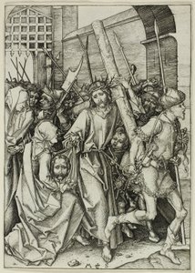 Das Tragen des Kreuzes, aus Die Passion von Martin Schongauer