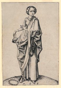 Die vierte törichte Jungfrau von Martin Schongauer