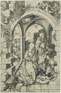 Die Geburt Christi, aus dem Leben der Jungfrau von Martin Schongauer