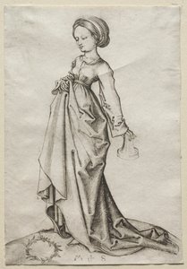 Die zweite der törichten Jungfrauen von Martin Schongauer