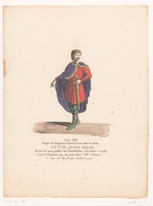 Kostüm des jungen Frank Osvin aus der Tragödie Le Siège de Paris von Martin Sylvestre Baptiste
