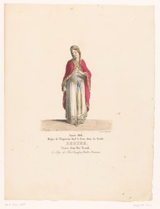 Kostüm von Königin Berthe aus der Tragödie Le Siège de Paris von Martin Sylvestre Baptiste
