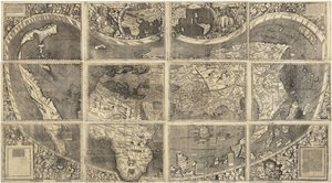 Weltkarte Universalis Cosmographia, 1507