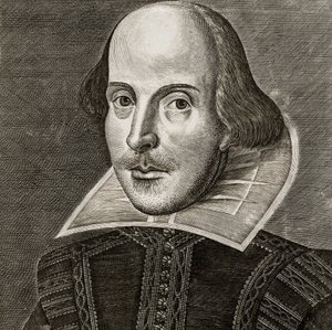 Porträt von William Shakespeare von Martin Droeshout von Martin the elder Droeshout